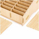 Boîte de rangement pour 24 téléphones portables pour atelier (en bois)