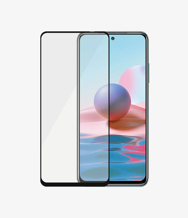 PanzerGlass - Compatible avec les coques en verre trempé pour Xiaomi Redmi Note 10, 10S, noir