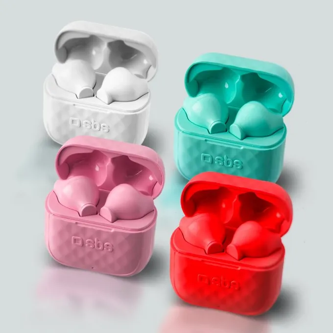 SBS - Étui de chargement pour écouteurs sans fil TWS Air Free 250 mAh, blanc