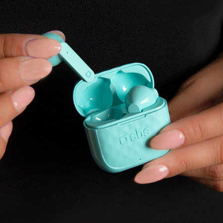 SBS - Étui de chargement pour écouteurs sans fil TWS Air Free s 250 mAh, bleu