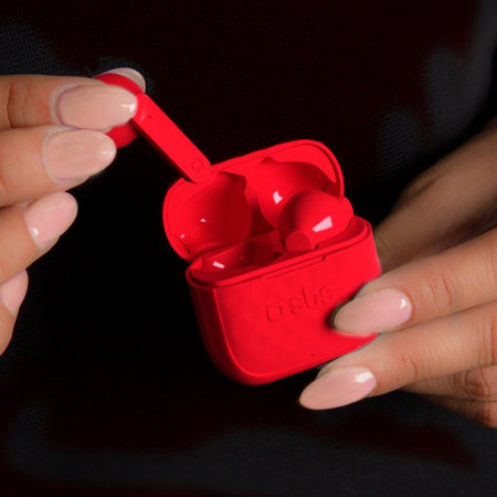 SBS - Étui de chargement pour écouteurs sans fil TWS Air Free 250 mAh, rouge