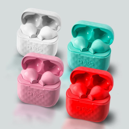 SBS - Étui de chargement pour écouteurs sans fil TWS Air Free 250 mAh, rouge