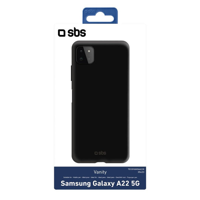 SBS - Étui Vanity pour Samsung Galaxy A22 5G, noir