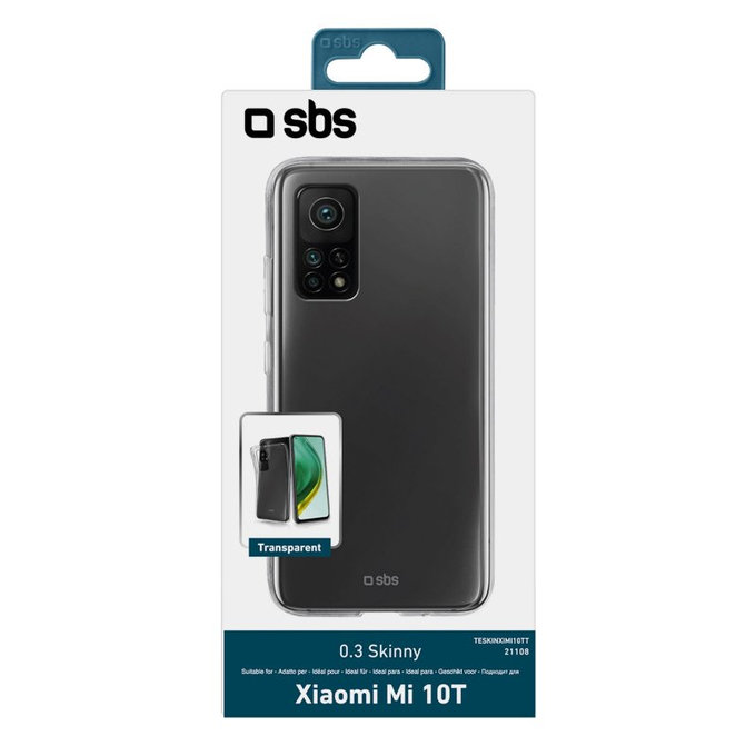 SBS - Étui Skinny pour Xiaomi Mi 10T, transparent
