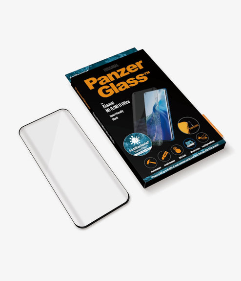 PanzerGlass - Boîtier en verre trempé Friendly AB pour Xiaomi Mi 11, Mi 11 Ultra, noir