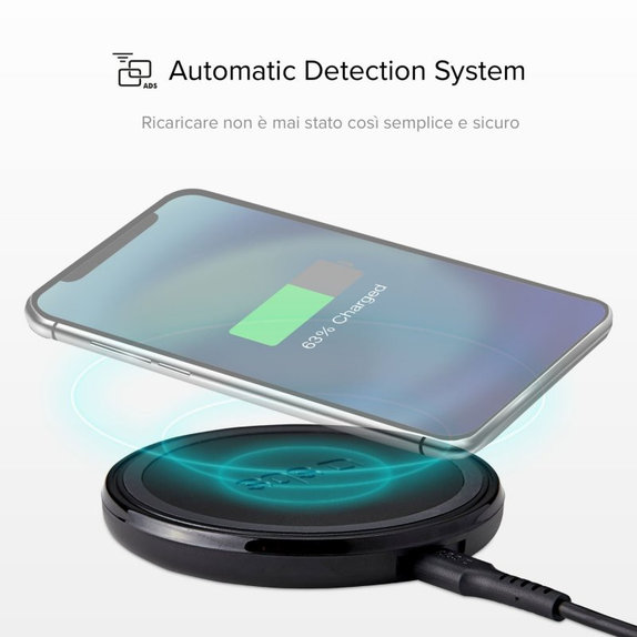 SBS - Chargeur sans fil s QI, noir