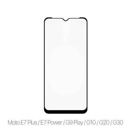 FixPremium FullCover Glass - Verre trempé pour Motorola Moto E7 Plus, E7 Power, G9 Play, G10, G20 et G30