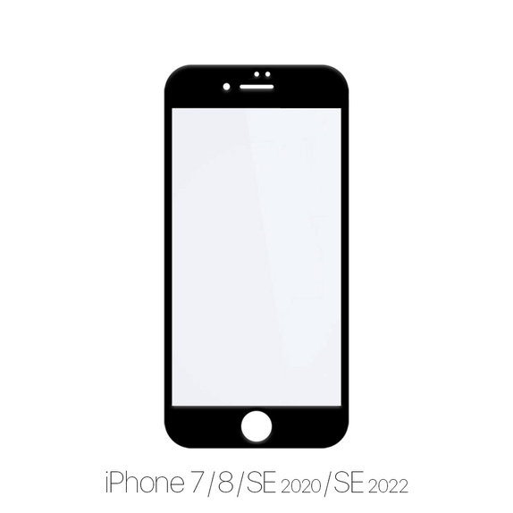 FixPremium FullCover Glass - Verre trempé pour iPhone 7, 8, SE 2020 et SE 2022