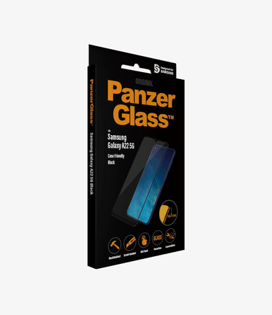PanzerGlass - Compatible avec les coques en verre trempé pour Samsung Galaxy A22 5G, noir