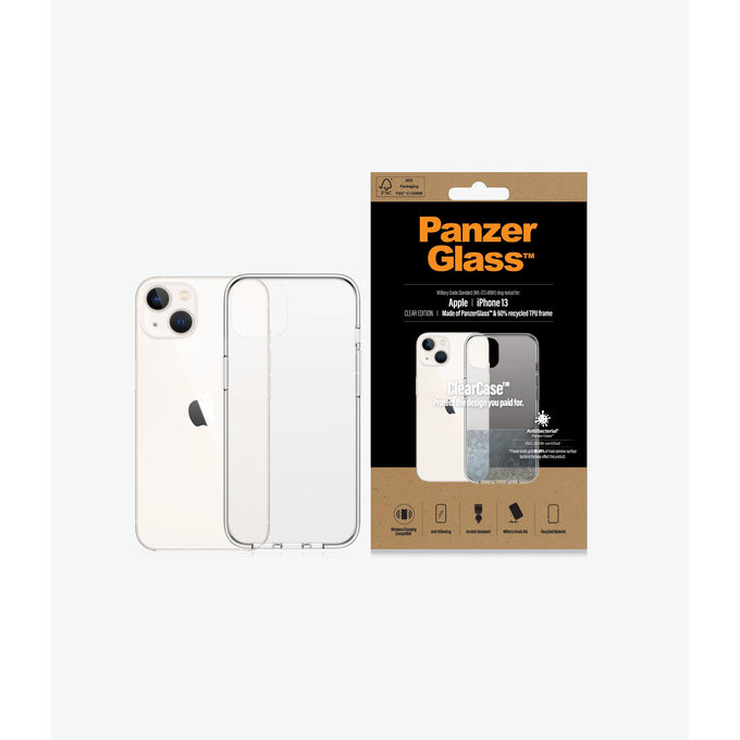 PanzerGlass - Étui ClearCase AB pour iPhone 13, transparent