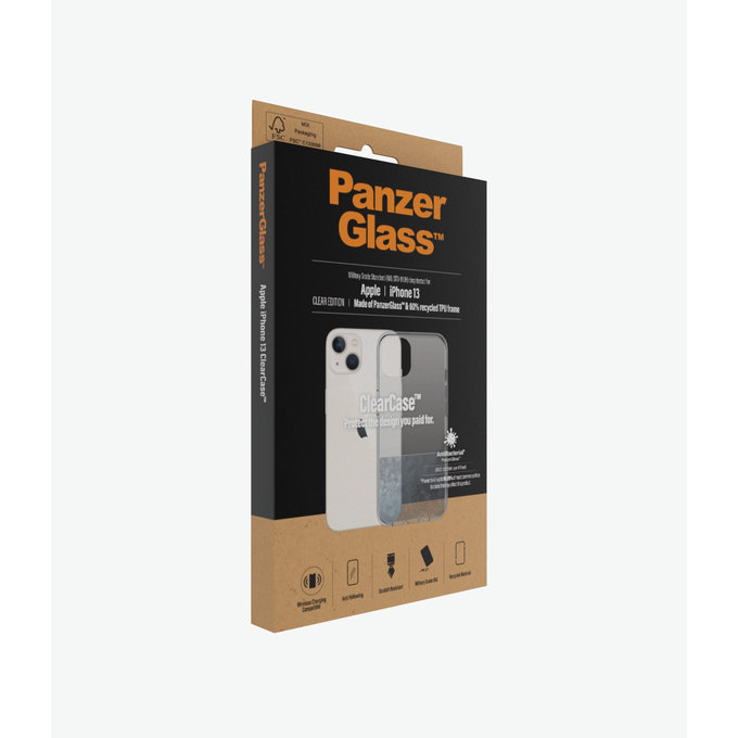 PanzerGlass - Étui ClearCase AB pour iPhone 13, transparent