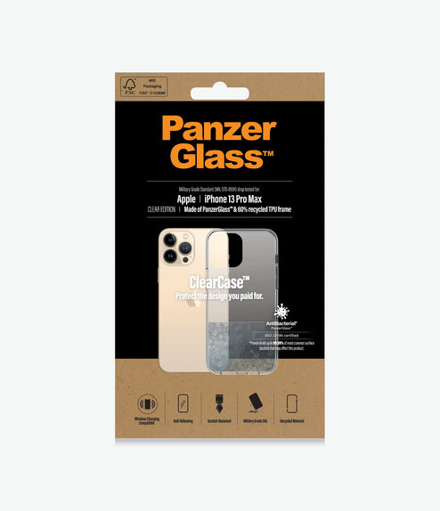 PanzerGlass - Étui ClearCase AB pour iPhone 13 Pro Max, transparent