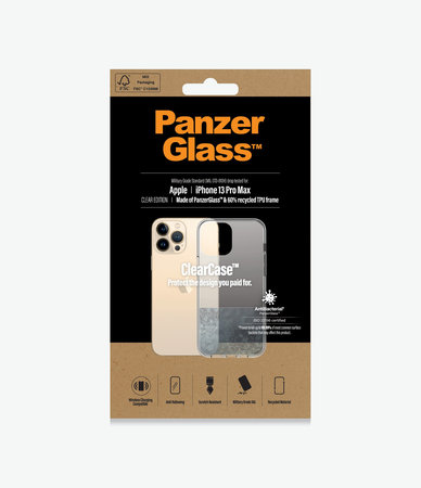 PanzerGlass - Étui ClearCase AB pour iPhone 13 Pro Max, transparent