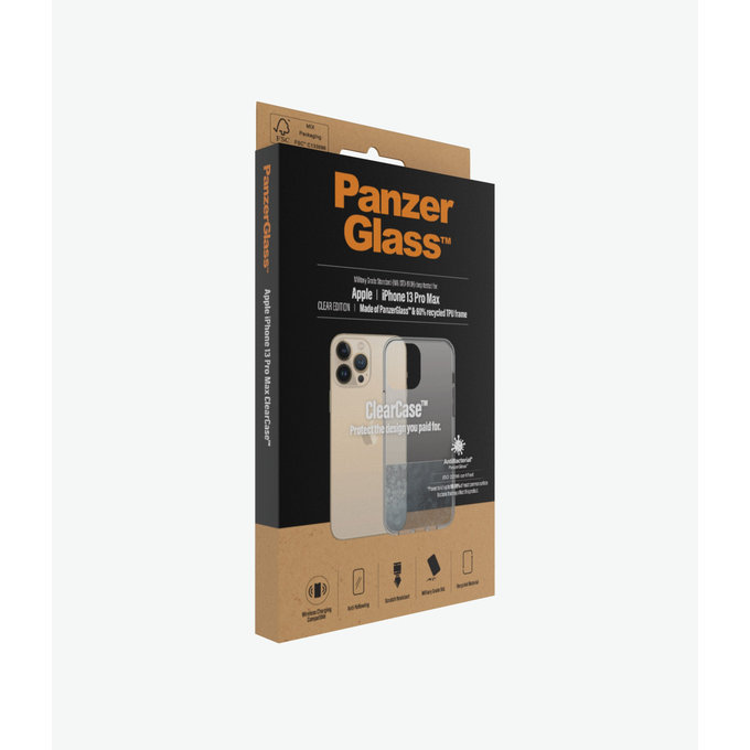 PanzerGlass - Étui ClearCase AB pour iPhone 13 Pro Max, transparent