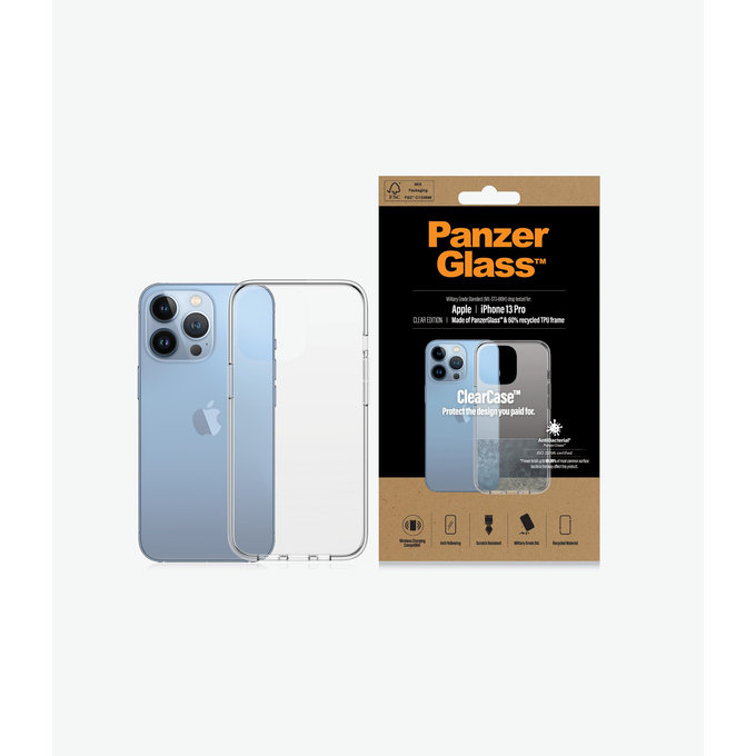 PanzerGlass - Étui ClearCase AB pour iPhone 13 Pro, transparent