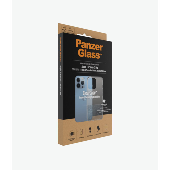 PanzerGlass - Étui ClearCase AB pour iPhone 13 Pro, transparent