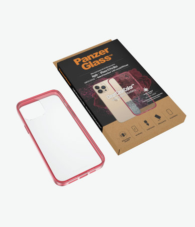 PanzerGlass - Coque ClearCaseColor AB pour iPhone 13 Pro Max, fraise