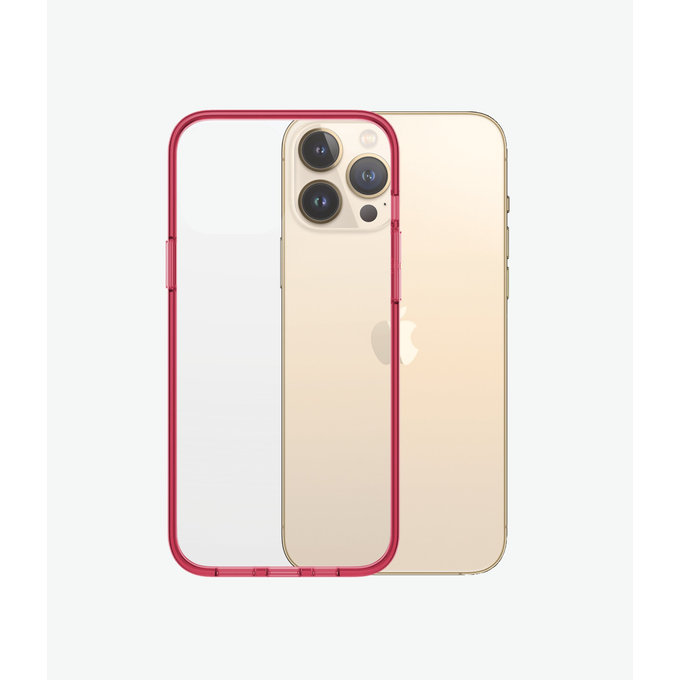 PanzerGlass - Coque ClearCaseColor AB pour iPhone 13 Pro Max, fraise