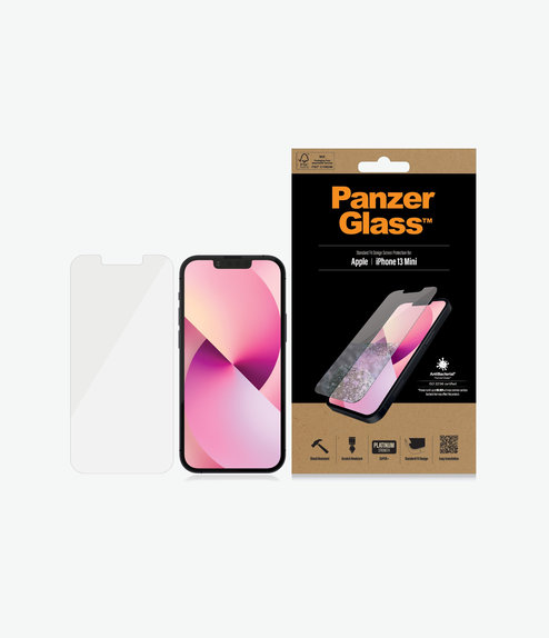 PanzerGlass - Verre Trempé Standard Fit AB pour iPhone 13 mini, transparent