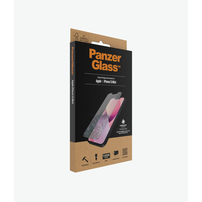 PanzerGlass - Verre Trempé Standard Fit AB pour iPhone 13 mini, transparent