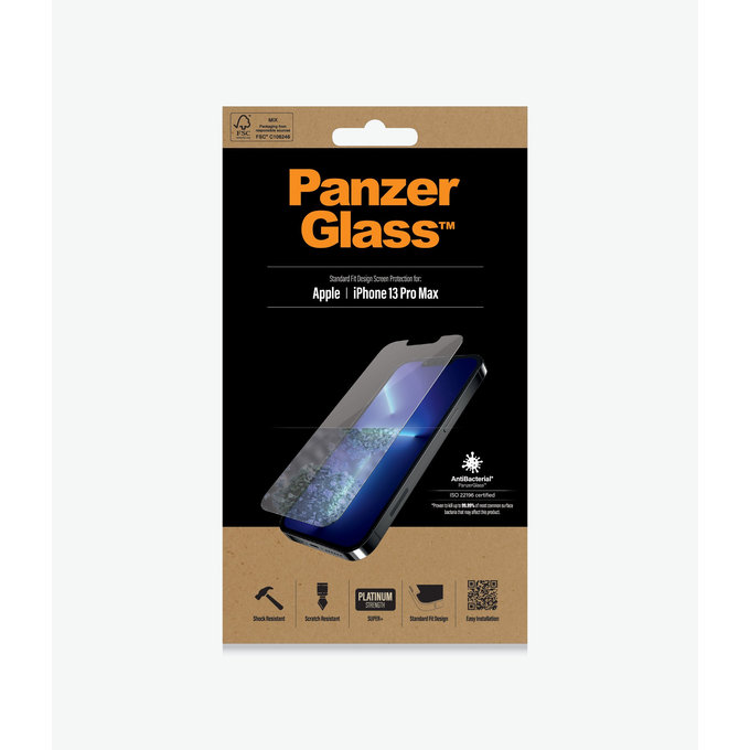 PanzerGlass - Verre trempé Standard Fit AB pour iPhone 13 Pro Max & 14 Plus, transparent