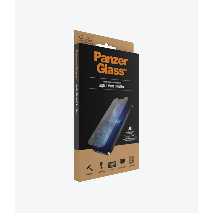 PanzerGlass - Verre trempé Standard Fit AB pour iPhone 13 Pro Max & 14 Plus, transparent