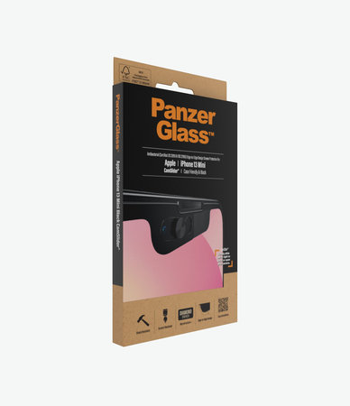PanzerGlass - Étui en verre trempé CamSlider AB pour iPhone 13 mini, noir