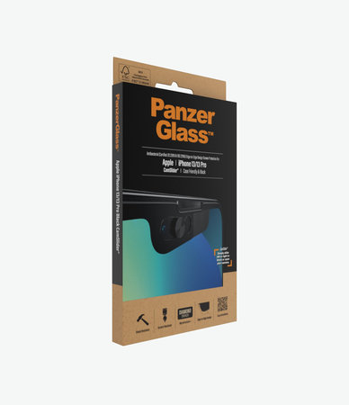 PanzerGlass - CamSlider AB compatible avec les coques en verre trempé pour iPhone 13, 13 Pro et 14, noir