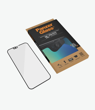 PanzerGlass - CamSlider AB compatible avec les coques en verre trempé pour iPhone 13, 13 Pro et 14, noir