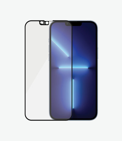 PanzerGlass - CamSlider AB compatible avec les coques en verre trempé pour iPhone 13 Pro Max et 14 Plus, noir