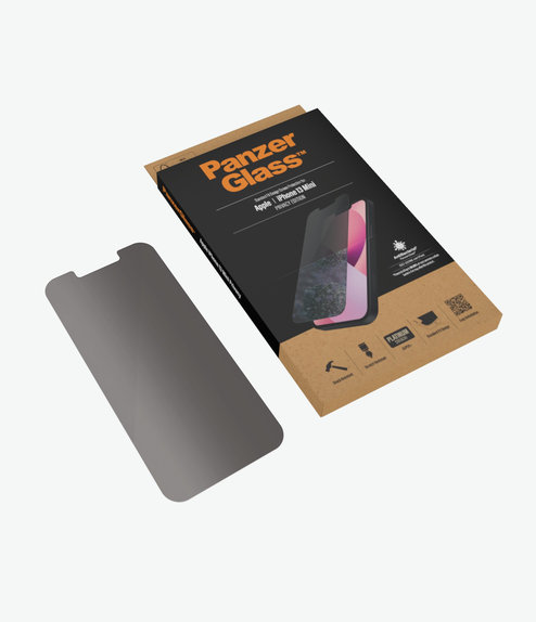 PanzerGlass - Verre Trempé Standard Fit Privacy AB pour iPhone 13 mini, transparent