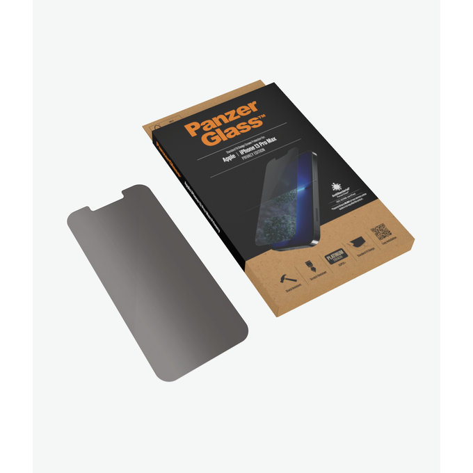 PanzerGlass - Verre trempé Standard Fit Privacy AB pour iPhone 13 Pro Max & 14 Plus, transparent