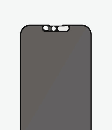 PanzerGlass - CamSlider AB de confidentialité compatible avec les coques en verre trempé pour iPhone 13, 13 Pro et 14, noir