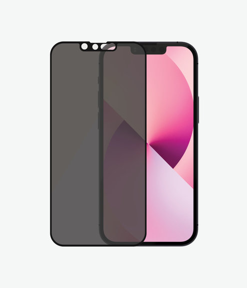 PanzerGlass - Coque en verre trempé Friendly Privacy AB pour iPhone 13 mini, noir