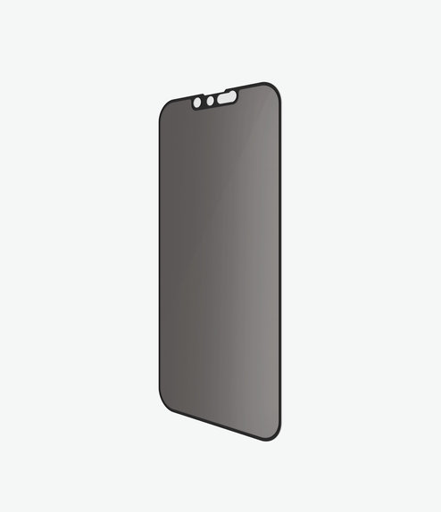 PanzerGlass - Coque en verre trempé Friendly Privacy AB pour iPhone 13, 13 Pro, 14 et 16e, noir