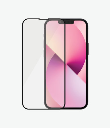 PanzerGlass - Étui en verre trempé Friendly AB pour iPhone 13 mini, noir