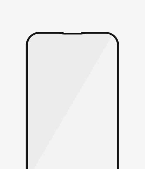 PanzerGlass - Étui en verre trempé Friendly AB pour iPhone 13 Pro Max et 14 Plus, noir