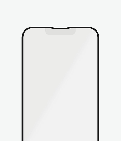 PanzerGlass - Coque en verre trempé antireflet AB pour iPhone 13 Pro Max et 14 Plus, noir