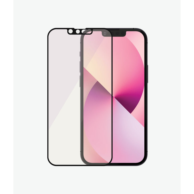 PanzerGlass - Coque en verre trempé anti-lumière bleue AB pour iPhone 13 mini, noir