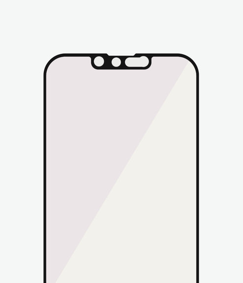 PanzerGlass - Coque en verre trempé anti-lumière bleue AB pour iPhone 13 Pro Max et 14 Plus, noir