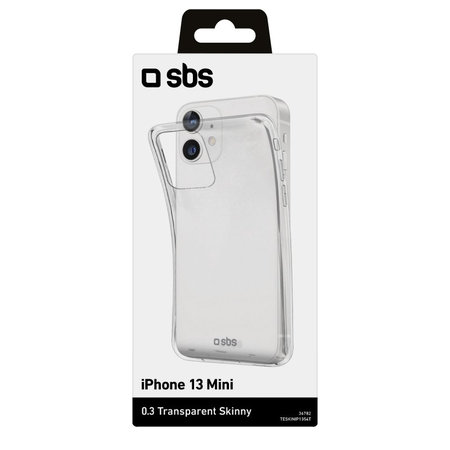 SBS - Coque Skinny pour iPhone 13 mini, transparente