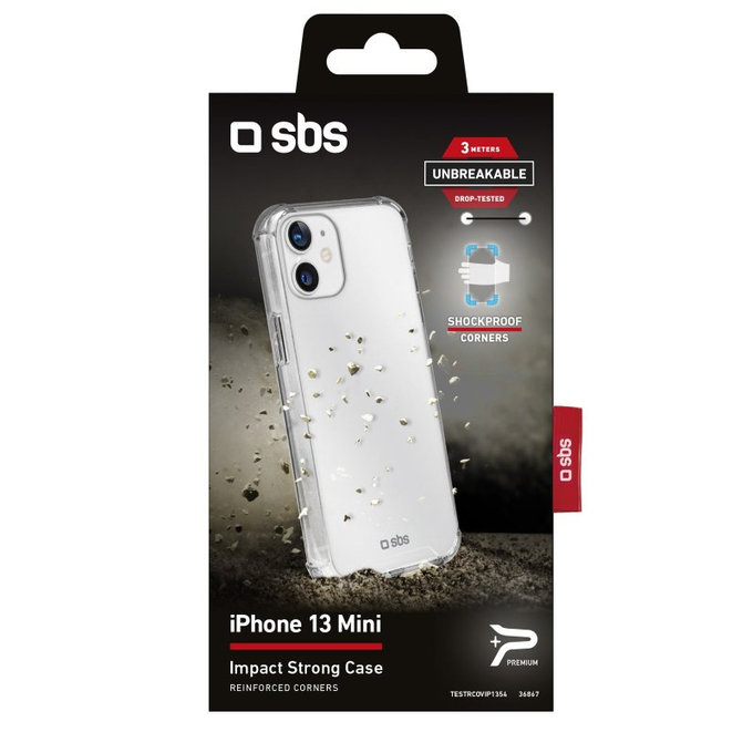 SBS - Coque Impact pour iPhone 13 mini, transparente
