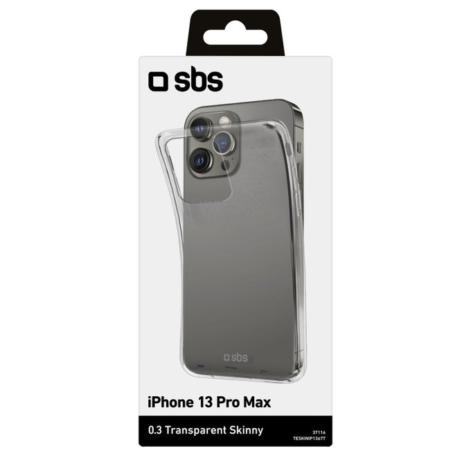 SBS - Coque Skinny pour iPhone 13 Pro Max, transparente