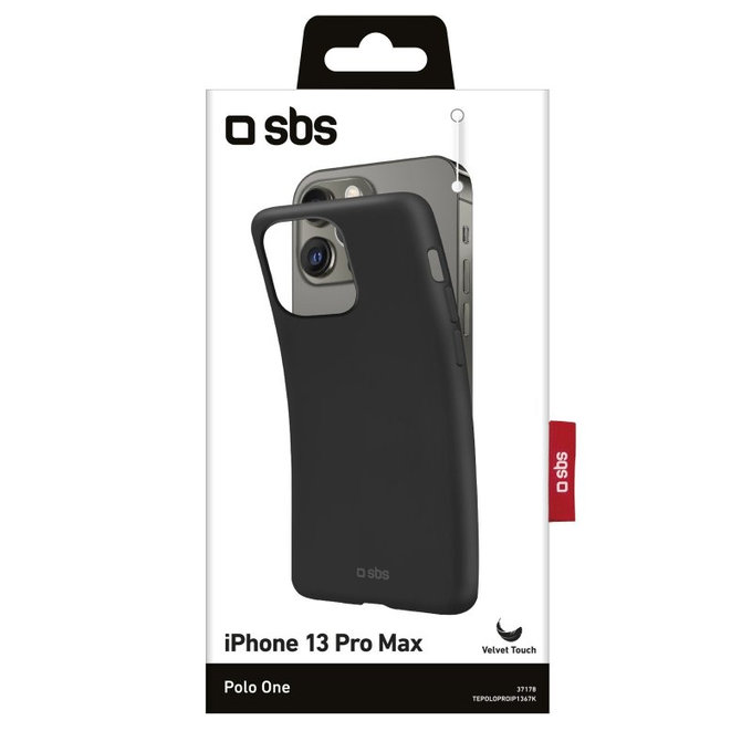 SBS - Coque Polo One pour iPhone 13 Pro Max, noir