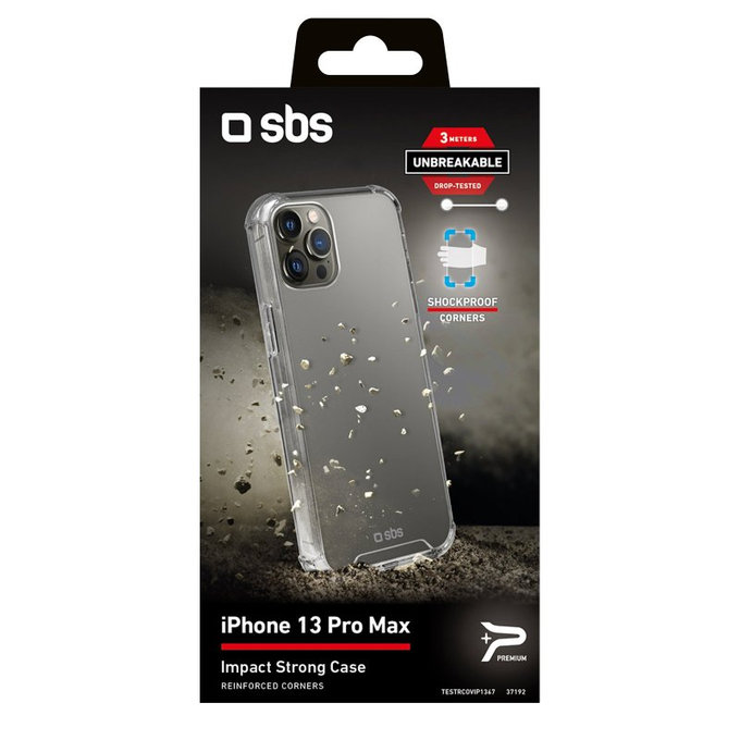SBS - Coque Impact pour iPhone 13 Pro Max, transparente