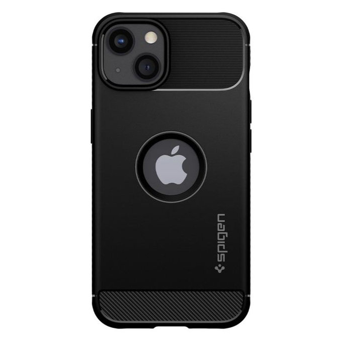 Spigen - Coque Rugged Armor pour iPhone 13 mini, noire