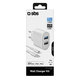 SBS - Adaptateur de charge 10W 2x USB + Câble USB / Lightning, blanc