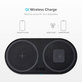 SBS - Double chargeur sans fil, noir