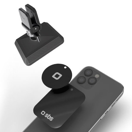 SBS - Support voiture pour ventilation, magnétique, rectangulaire, noir