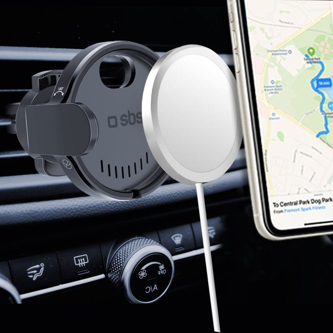 SBS - Support de voiture pour Car s MagSafe, noir